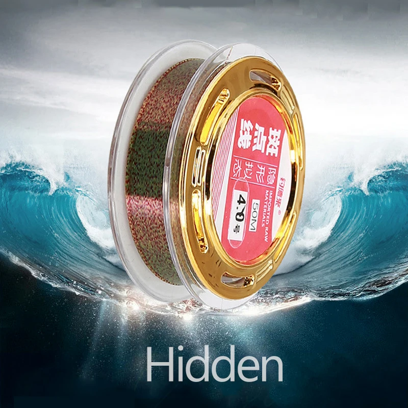 50 метров очень прочный рыболовный линии камуфляж цвет нейлон тонущий 1 0 4 #