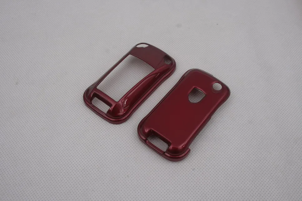 Блестящий металлический красный флип чехол для Porsche Cayenne Turbo S GTS V6 V8|protective case key|key