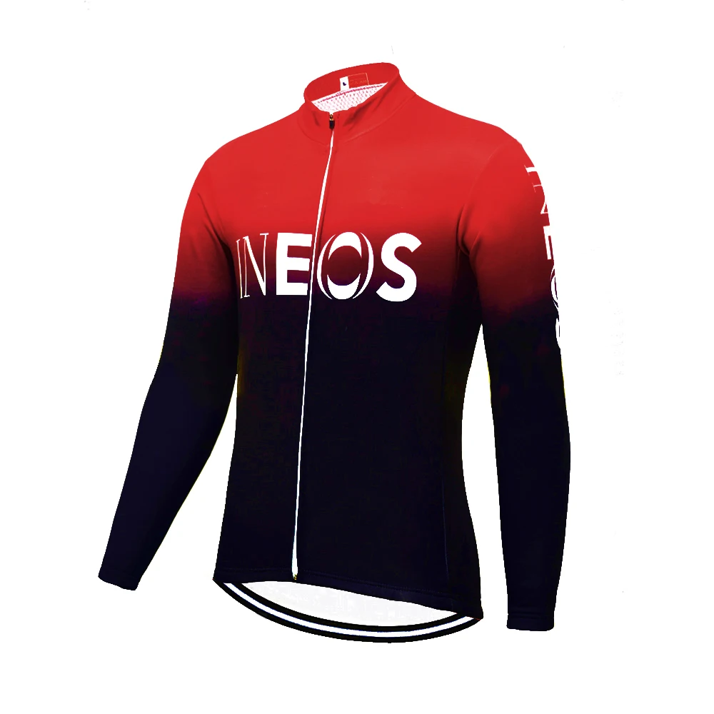 Франция Чемпион ineos Велоспорт Джерси с длинным рукавом мужская зимняя термальная