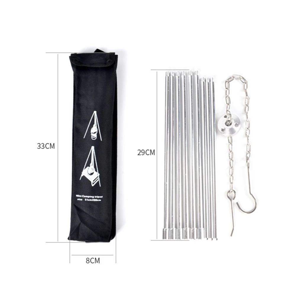 9 шт. портативный кронштейн из нержавеющей стали для барбекю складной штатив