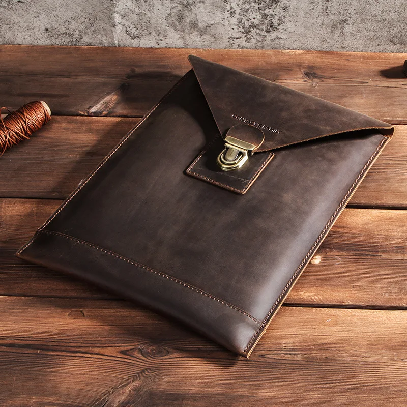 Роскошный Ретро чехол из коровьей кожи для ipad pro 12 9 inchTablet Sleeve Pouch Notebook Case Bag |