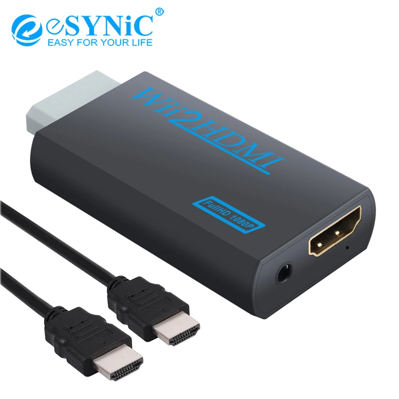 Преобразователь eSYNiC для Wii в HDMI совместимый преобразователь весы сигнала 720p/1080p