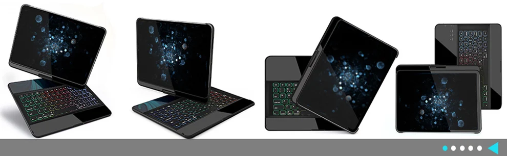 Jelly Comb, беспроводной Чехол для iPad, клавиатура для iPad Pro 12,9, защитный 7 цветов, клавиатура Buletooth с подсветкой и держателем для карандашей