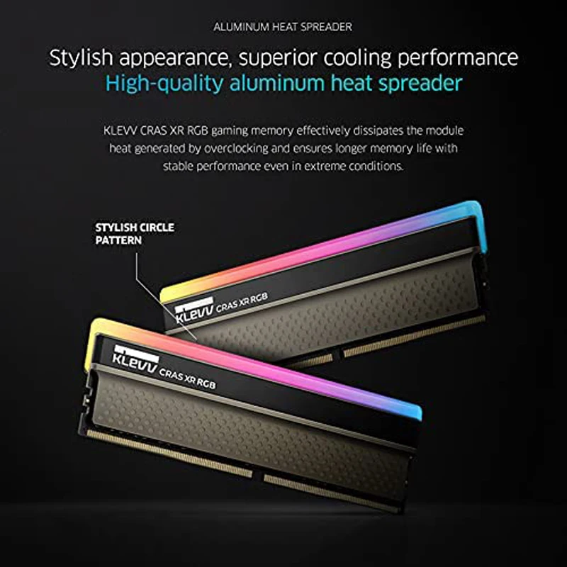 KLEVV CRAS XR RGB 16 Гб (8 x 2) DDR4 игровая оперативная память OC 3600 МГц 4000 XMP 2 0 настольная