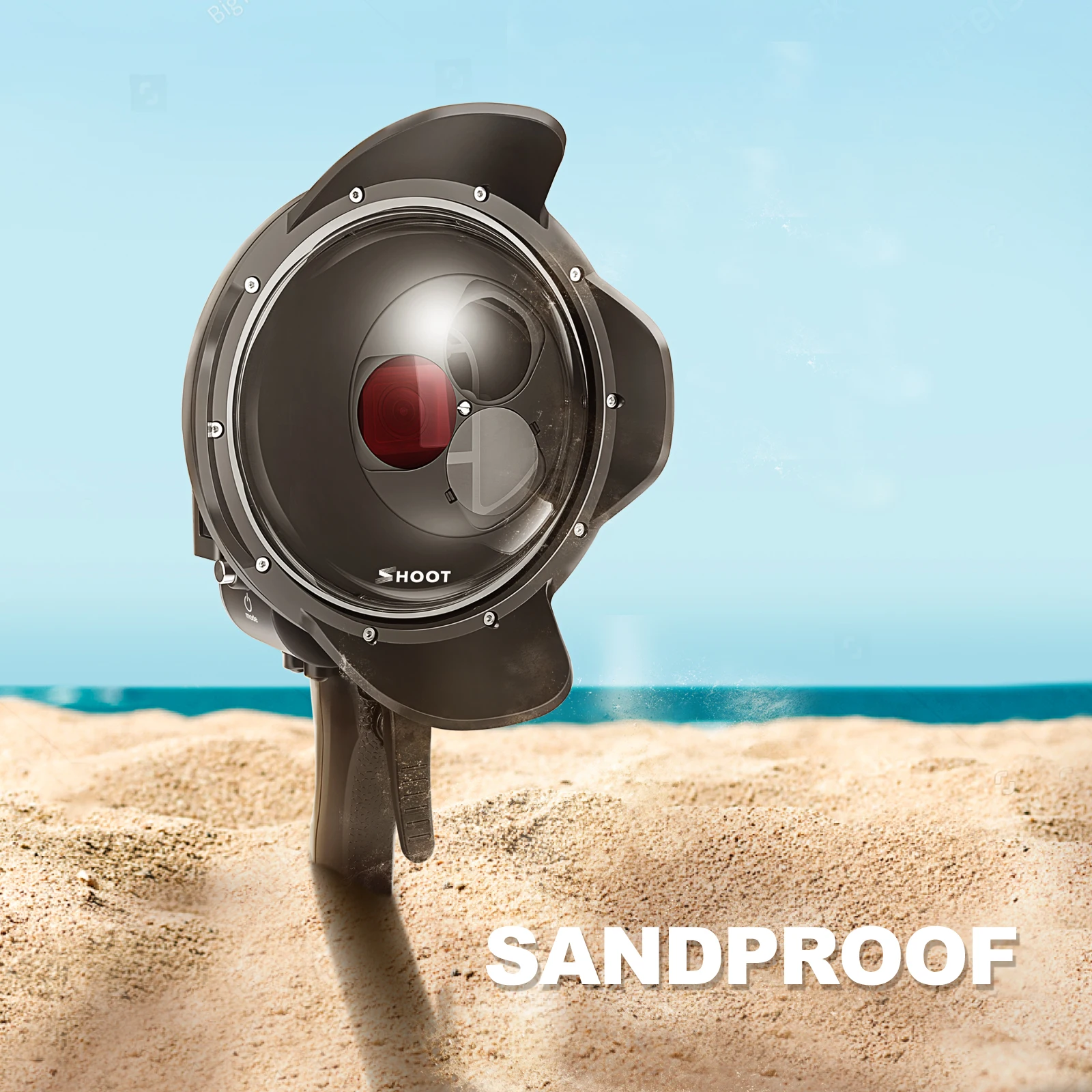 Купол для дайвинга SHOOT водонепроницаемый чехол с фильтром переключаемый купол