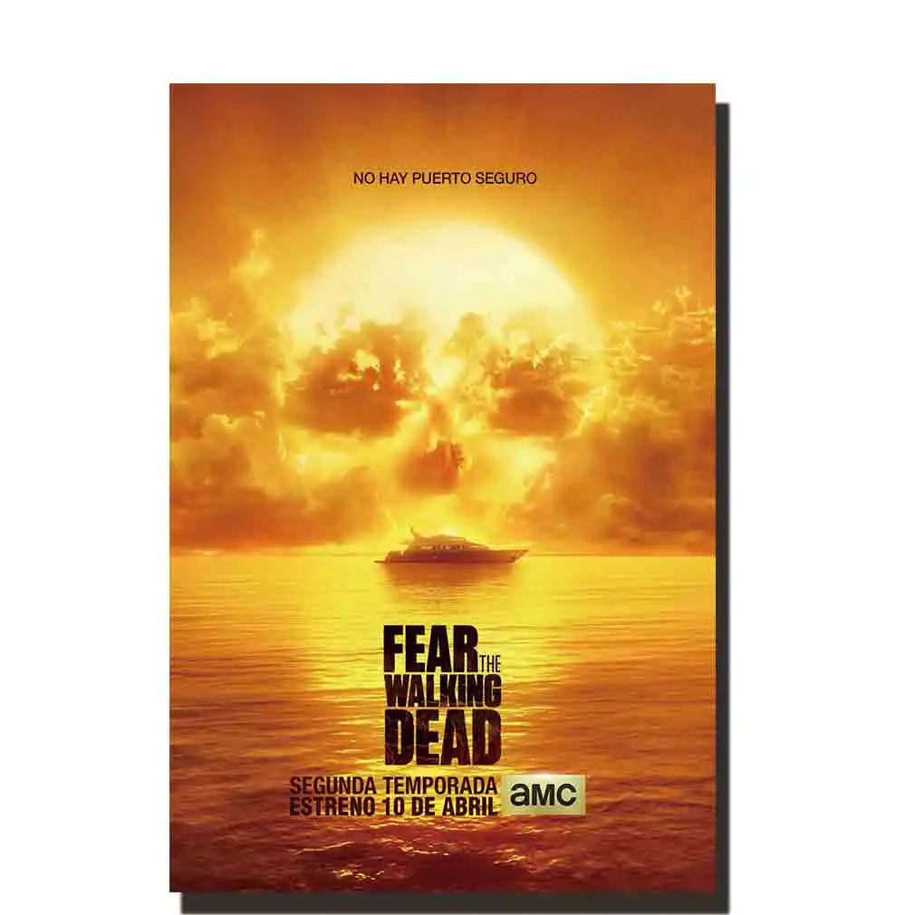 M883 рисунок по мотивам фильма человек-Ходячие мертвецы Сезон 2 Шелковый плакат