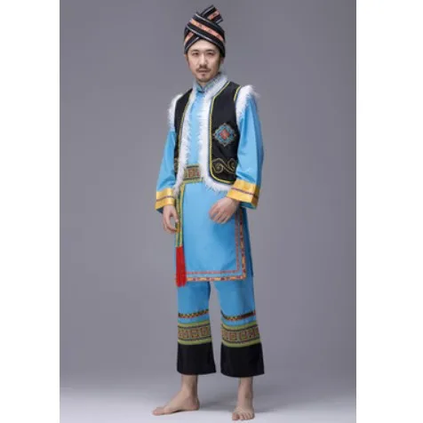 style 3 Китайские национальные костюмы для мужчин, одежда Sinkiang, национальные танцевальные костюмы для мужчин, уйгурские национальные фестивальные танцевальные костюмы - Цвет: style 3