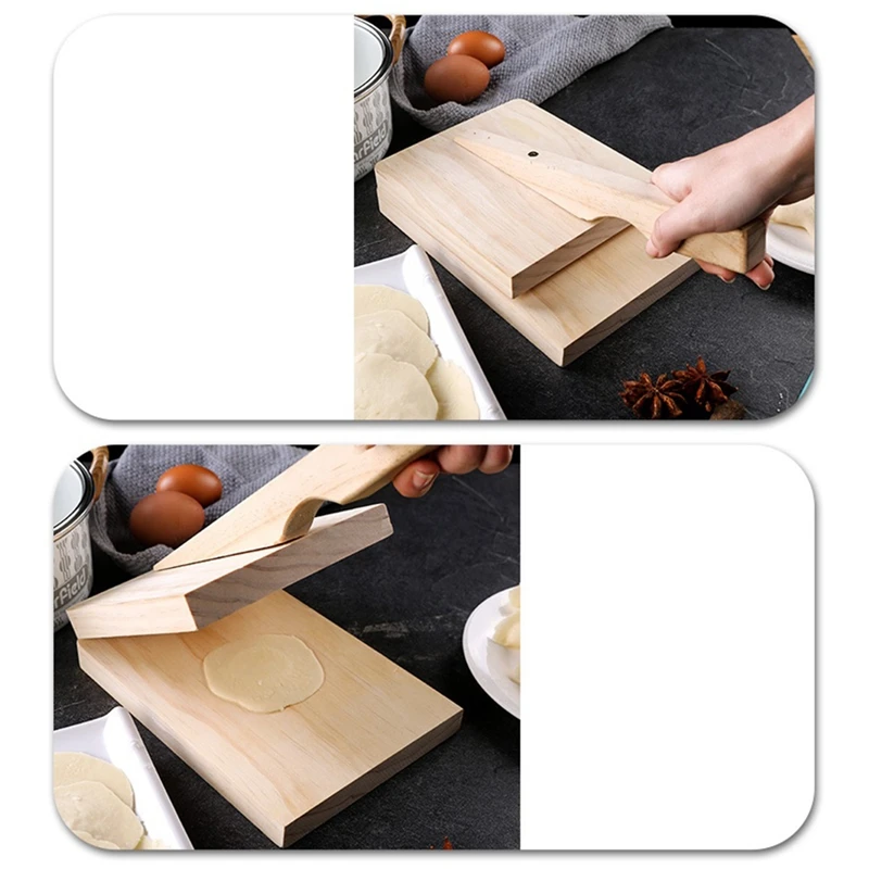 

Dough Pressing Tool Dough Presser Wooden Dumpling Skin Dough Presser Dumplings Maker Household Baking Pastry Tool