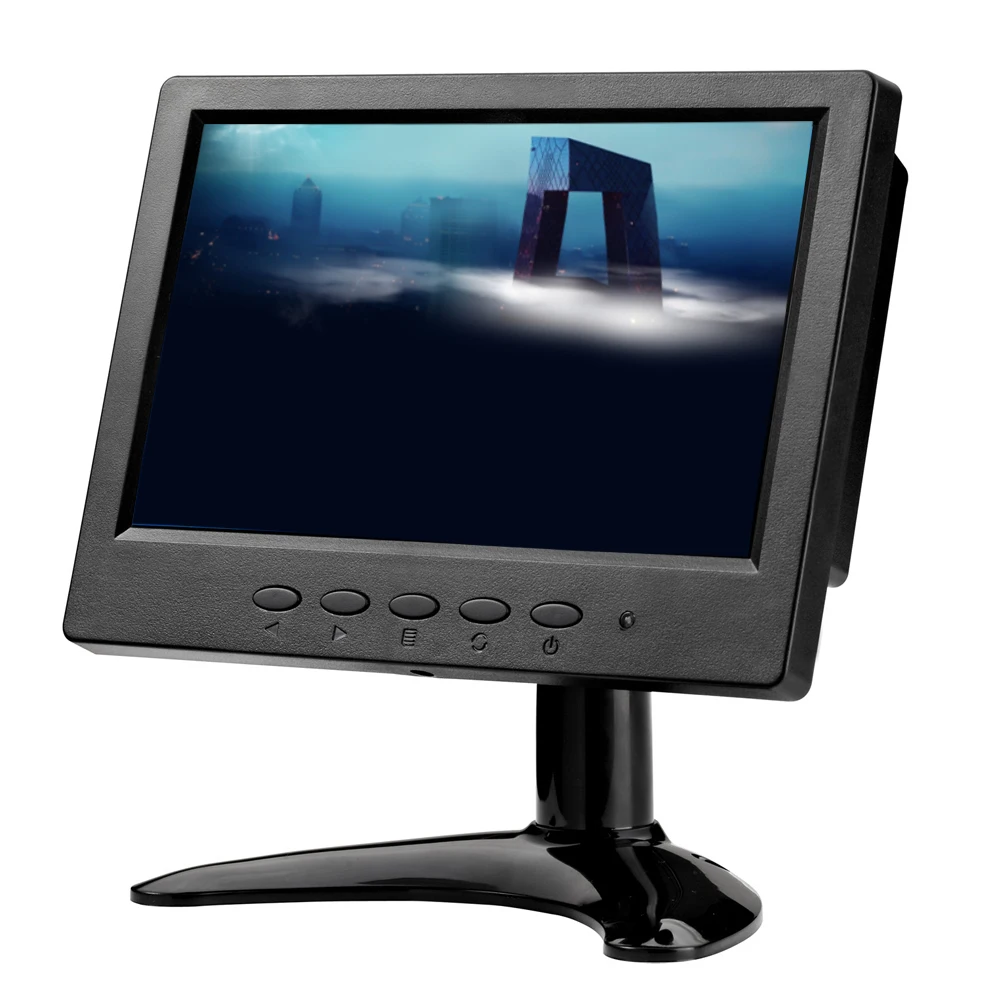 ZHIXIANDA 7 дюймов BNC CCTV монитор 1024*600 домашний безопасности с AV/BNC/VGA/HDMI/USB