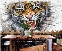 3d photo wallpaper custom mural watercolor super oil painting tiger living room home decor wallpaper for walls in rolls