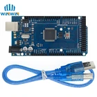 10 шт. Мега 2560 R3 Mega2560 REV3 ATmega2560-16AU,10 шт. ATMEGA16U2-MU плата + 10 шт. USB кабель совместим 10 шт.