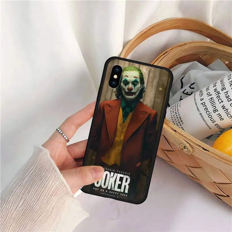 

Happy Face Joker coque Phone Case for iPhone 11 12 pro XS MAX 8 7 6 6S Plus X 5S SE 2020 XR Anti-fall