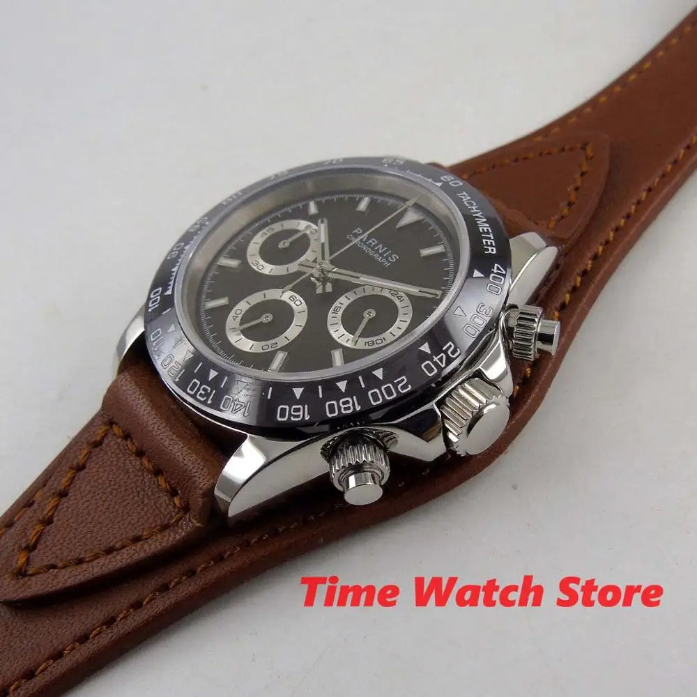 Мужские водонепроницаемые кварцевые часы с хронографом 39 мм|Кварцевые мужские