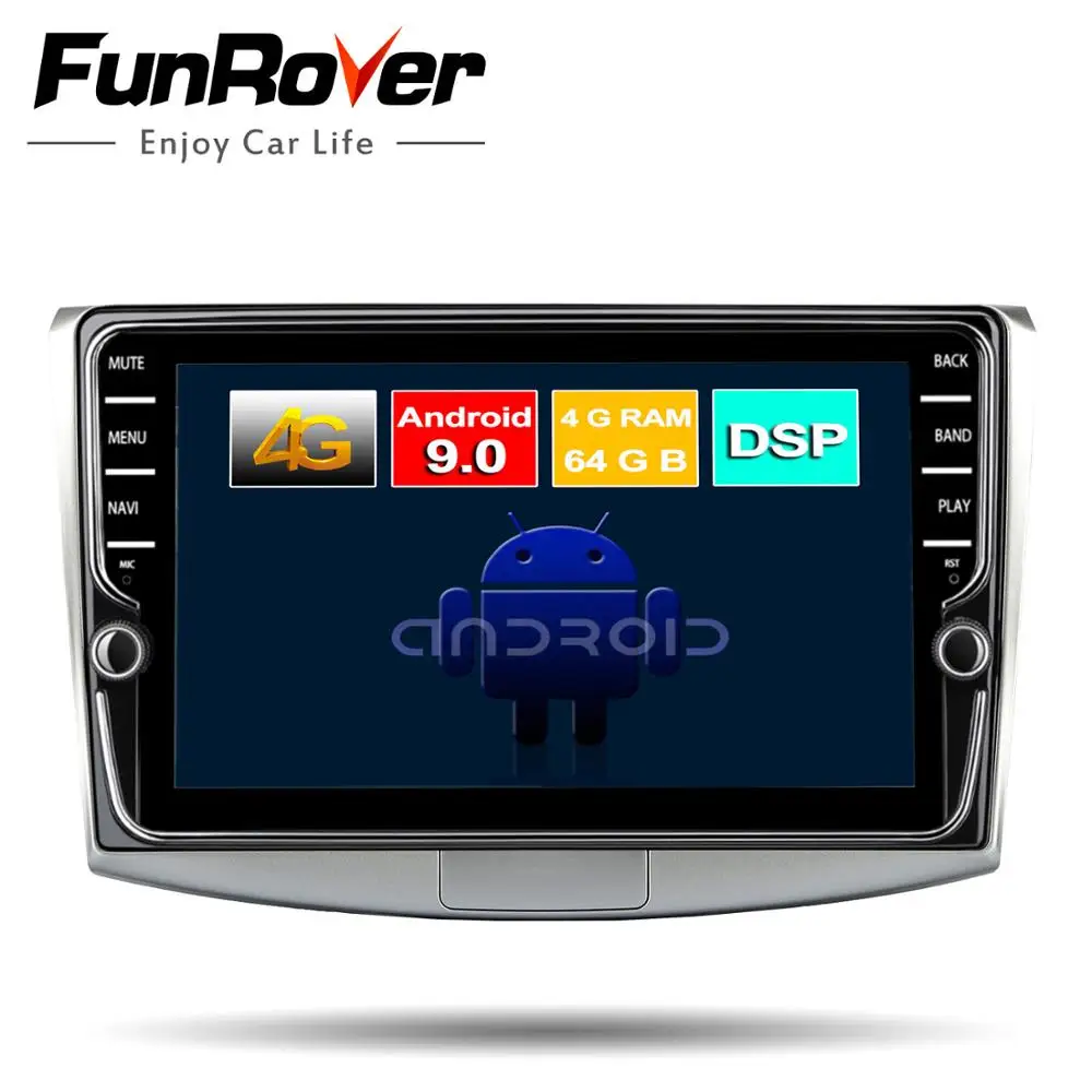 FUNROVER 8 ядер android 9,0 автомобильный dvd мультимедийный плеер для Volkswagen Passat CC B6 B7 Magotan 2011- радио gps стерео navi DSP