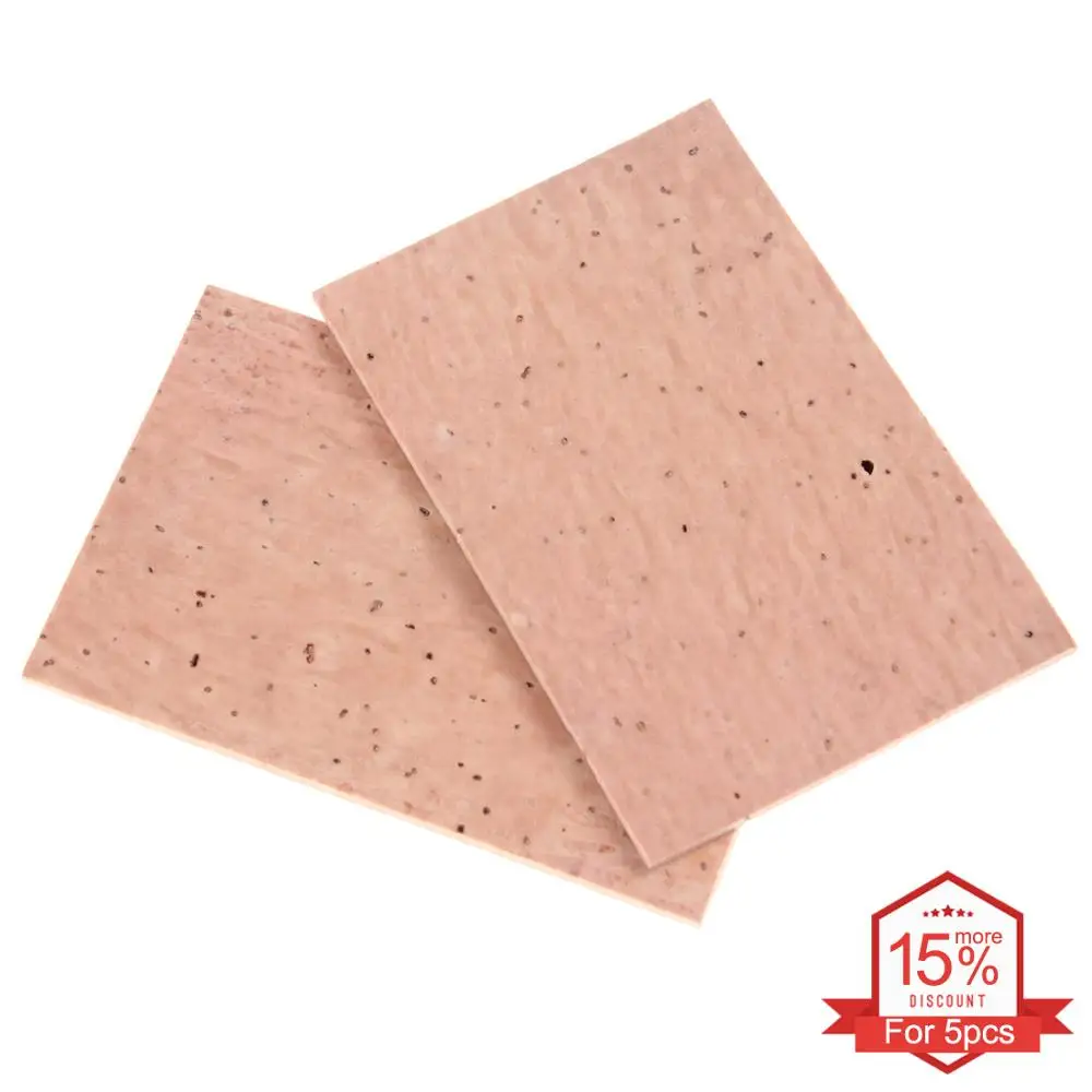 

2pcs 61 x 39 x 2mm High Quality Professional Natural Sax Neck Cork Sheet Suitable for Soprano /Tenor/ Alto Saxophone