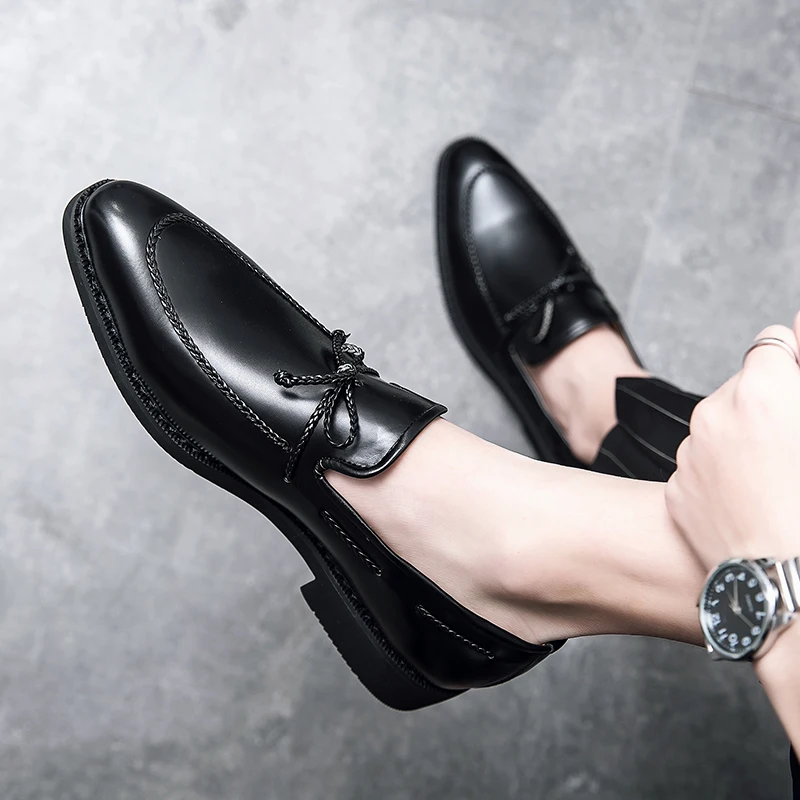 

Formal Shoes For Men Shoes Male Fashion Men's Loafers Stylish Dress For Men Leather Mens Italian Black Formal Hippie Summer