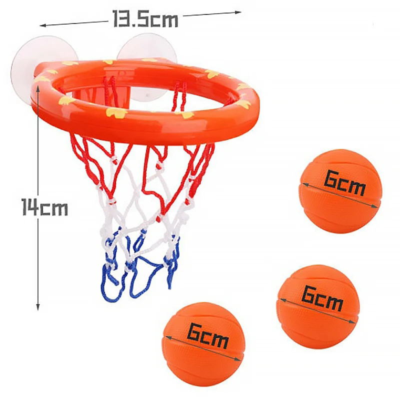 

Basketball Hoop Bath Toy on Suckers Set for Child Kid Outdoor Game Development of Boy Interesting Indoor Sport Tool Kit for Baby