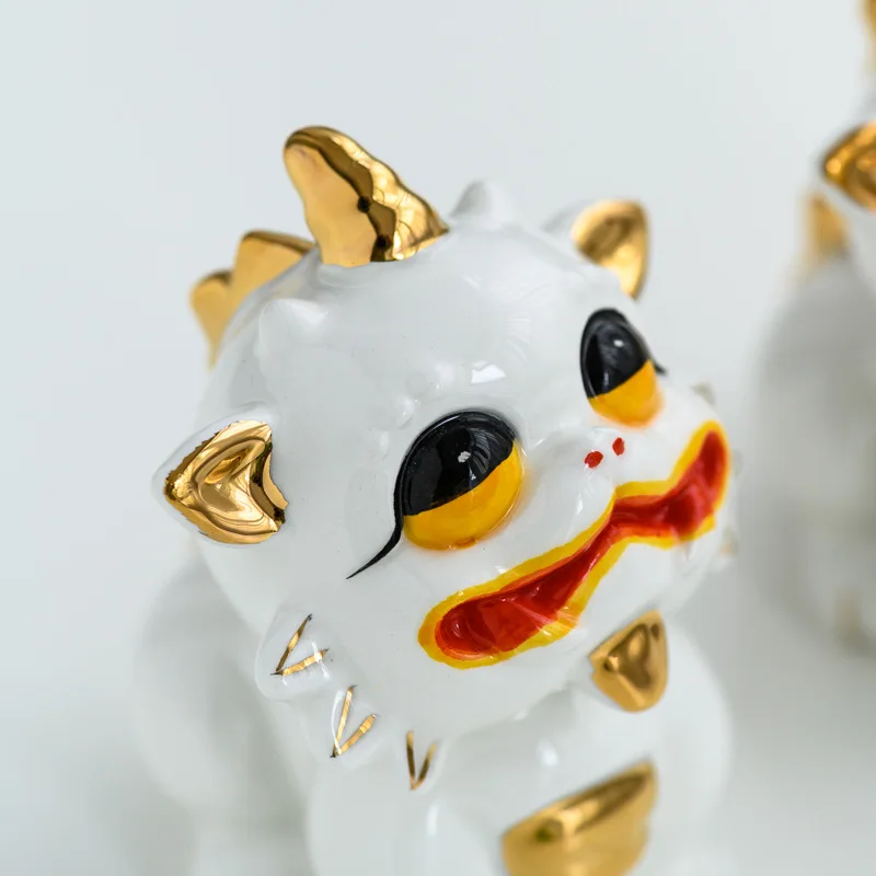 6*7*9 5 см керамические статуи пробужденных Львов реальные Позолоченные львы