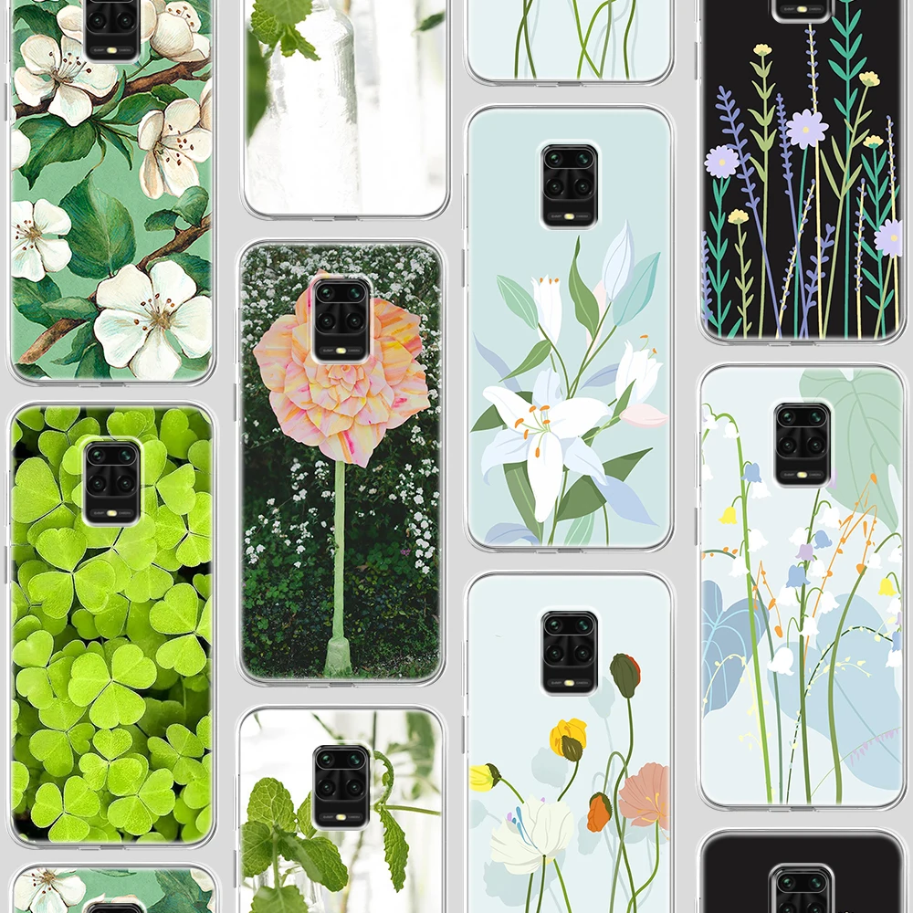 

ciciber Leaf Flower Case For Xiaomi Redmi Note 9 9S 9T K30S 9A 8 8T 9C 8A 9i 7 7A 6 6A K30 K20 Poco F2 X2 Pro Prime silicone TPU