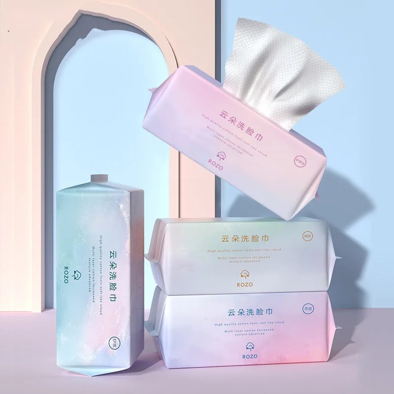 100 одноразовые полотенца для лица чистки и снятия макияжа хлопковые чистый