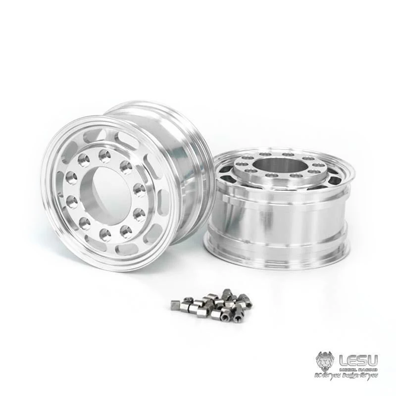

Металлическая ступица переднего колеса A для фланцевых осей 1/14 LESU RC для трактора, самосвала