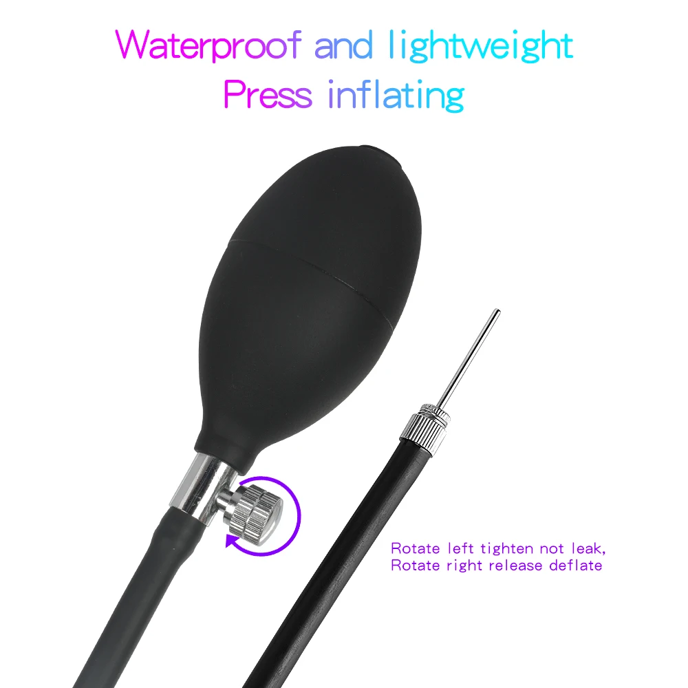 Огромная надувная Анальная пробка силиконовый надувной фаллоимитатор с насосом