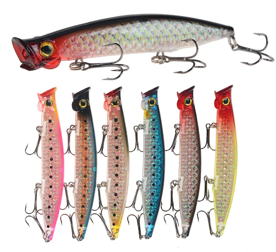 1 шт. Поппер рыболовные приманки-Воблеры Приманки Искусственные на высоком