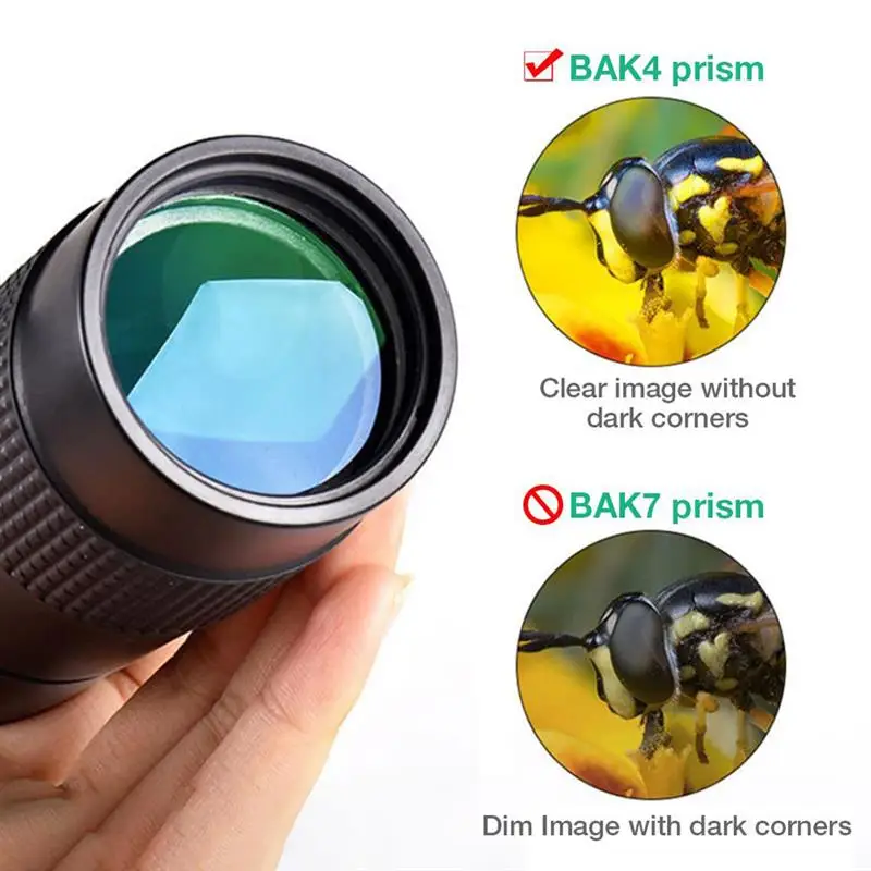

New 10-30x25/10-300x40 Metal Zoom Monocular Telescope w/Holder&Tripod High-Quality Camping Night Vision Telescope FMC BAK4 Prism