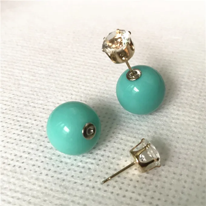 Новая распродажа 11 цветов модная Имитация Жемчуга ярких на свадьбу серьги