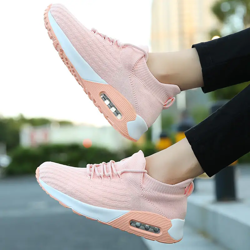 

MWY Shoes For Women Sneakers Lightweight Elastic Socks Shoes Breathable Air Cushion Walking Shoes Zapatillas Mujer Casual