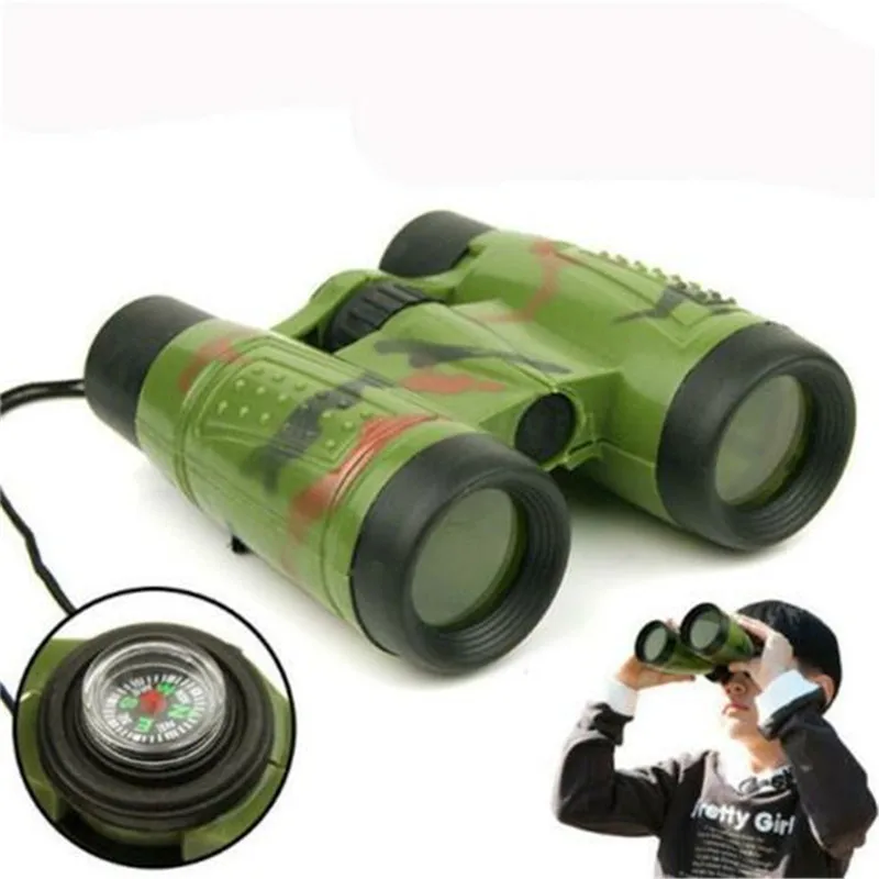 

Telescope High Quality Handsome Durable Simple Telescope Outdoor Children Toy Camouflage Green Child Double Tube Telescope