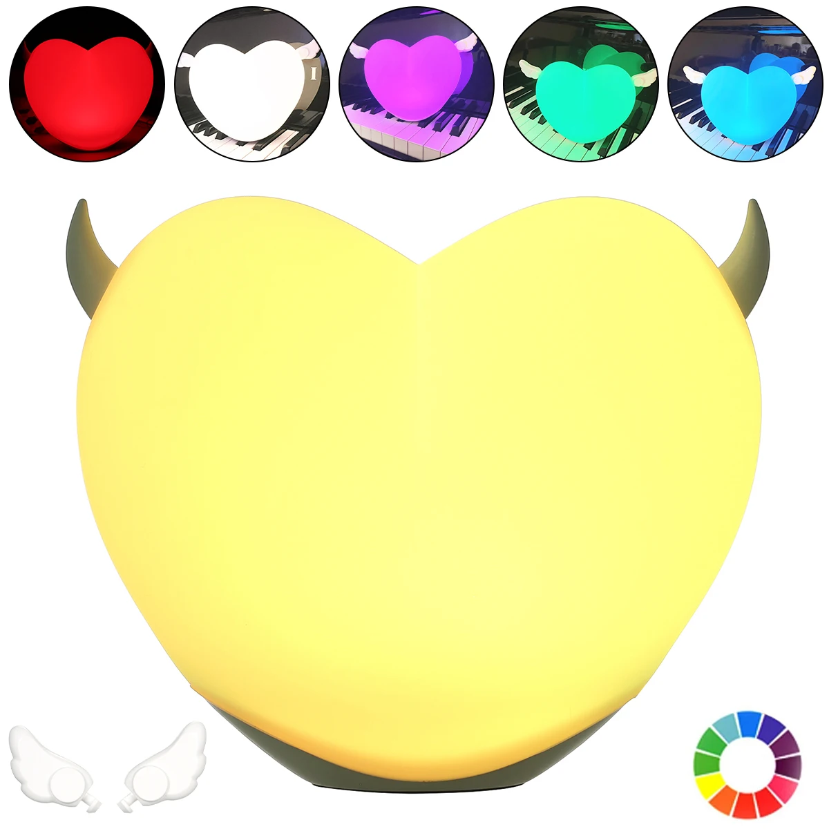 

Романтический Милый светодиодный ночник, 3D акриловая лампа, Домашний Детский ночсветильник, настольная лампа, украшения для дня рождения в...