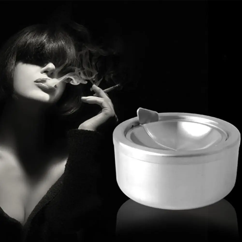 Металлический ветрозащитный держатель сигарет для отеля Вращающаяся крышка