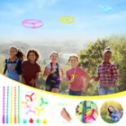 1 шт., детские бамбуковые игрушки, вращающийся маховик, летающая тарелка, Классический пластиковый пропеллер