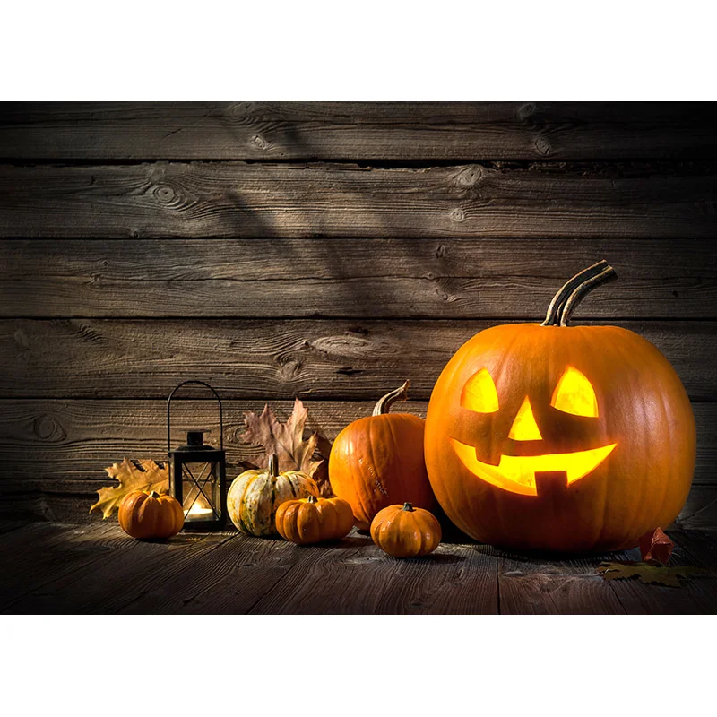Хэллоуин фон Тыква фонарь замок в лесу Луна надгробие Детская фотография для