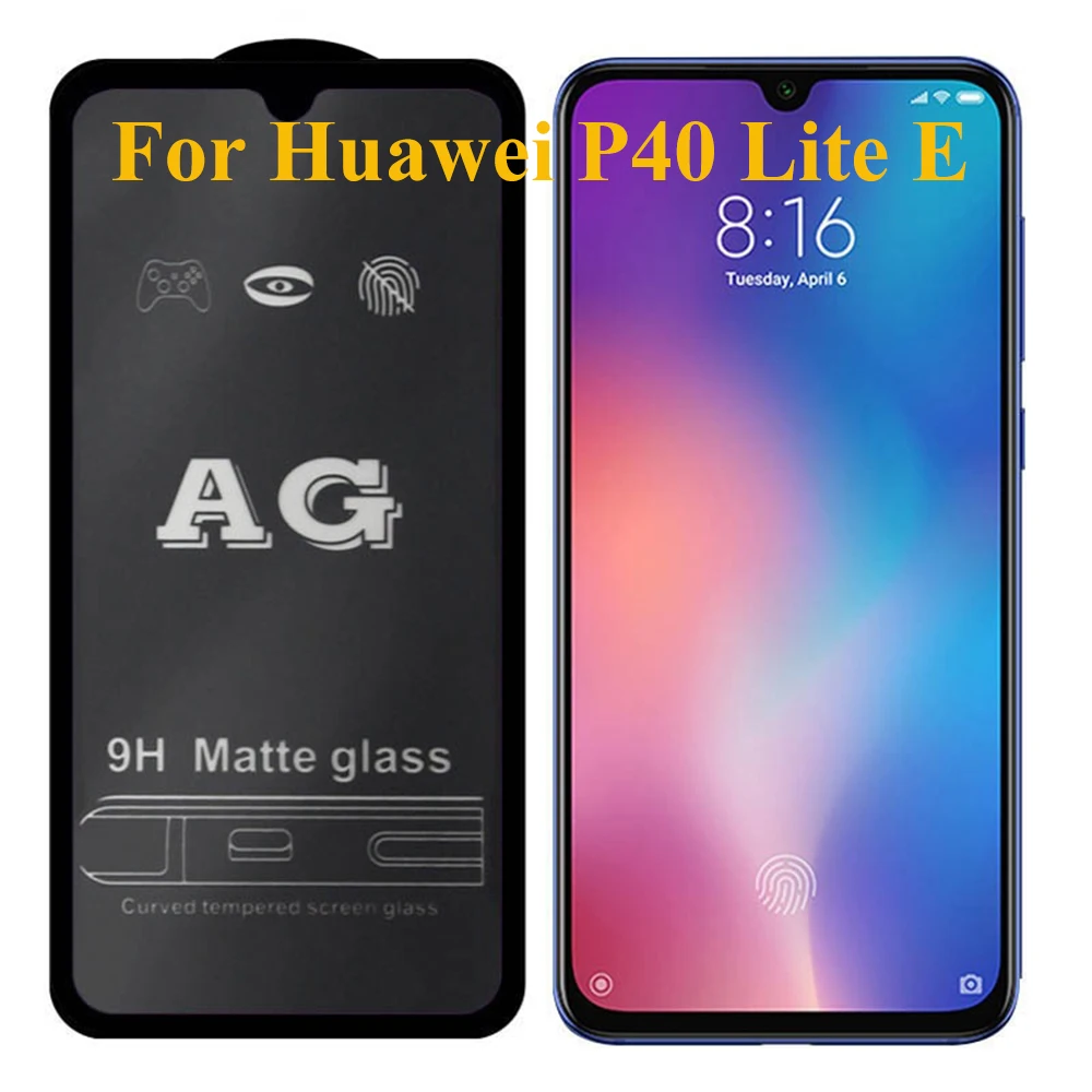 10pcs AG Matte Tempered Glass Screen Protector Film Premium For Huawei P50 P40 Lite E Mate 40 30 Y5P Y6P Y7P Y8P Y8S Y7A Y9A | Мобильные