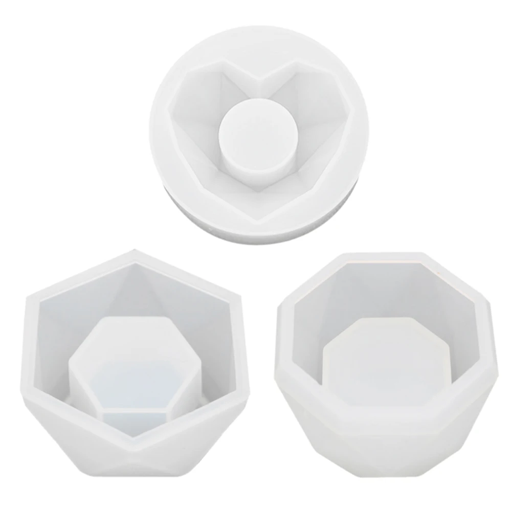 

Форма для цветочного горшка «сделай сам», силиконовая форма для суккулентов, высокая термостойкость, ручное мыло, бетон, легко снимается, из...