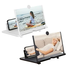 14/12/10 inch 3D Screen Amplifier Mobile Phone Screen Video Magnifier For Smartphone Enlarged Screen Phone Stand Bracket