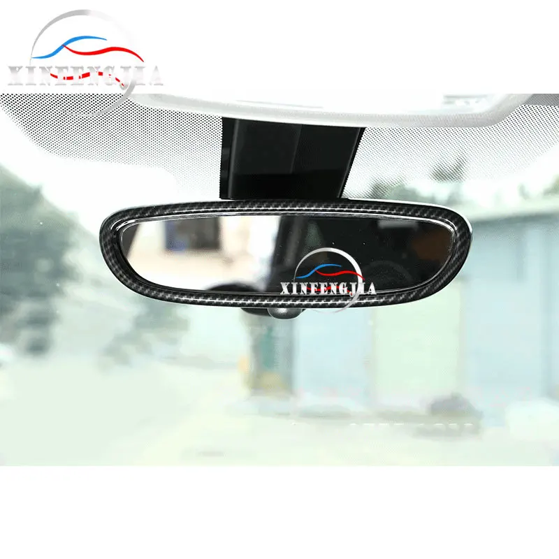 

For BMW X1 X2 F47 F48 16-19 2 Series Wagon F45 F46 Carbon Fiber Color Interior Rear-view Mirror Frame Trim