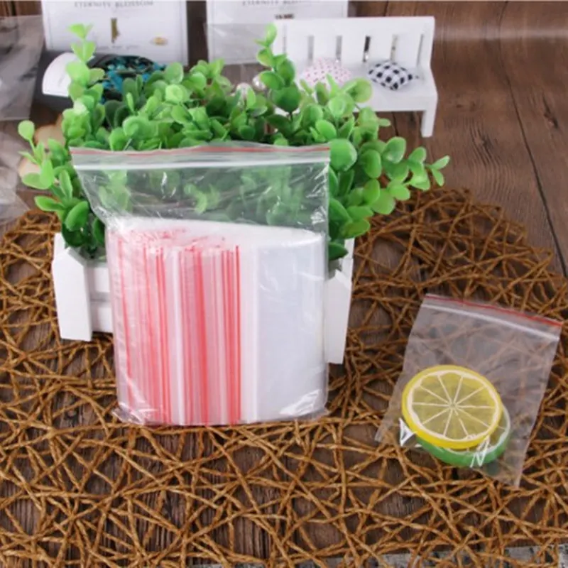 Конфеты маленькие ювелирные изделия Ziplock пакеты еда свежий прозрачный клей OPP