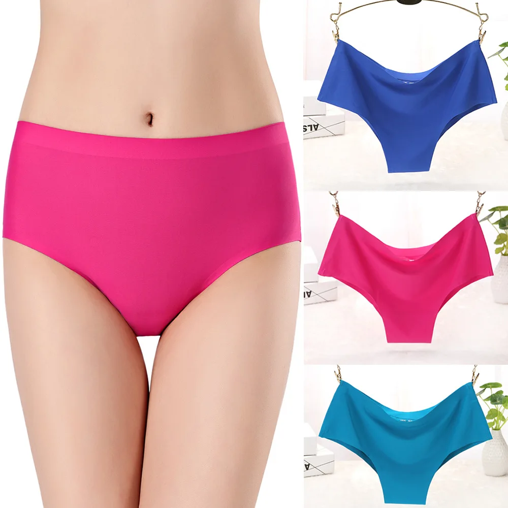 2 0 долл. США/шт. женские шелковые бесшовные бикини стринги трусы дышащие и удобные