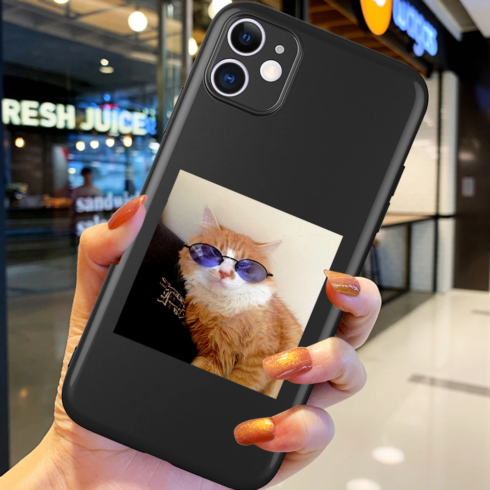 

Cute Cartoon Cat Clear Scilione Animal for iPhone 12 Pro Max 5 6 6S 7 8 SE 2020 Plus X XS XR 11 Pro Max Phone case cover funda