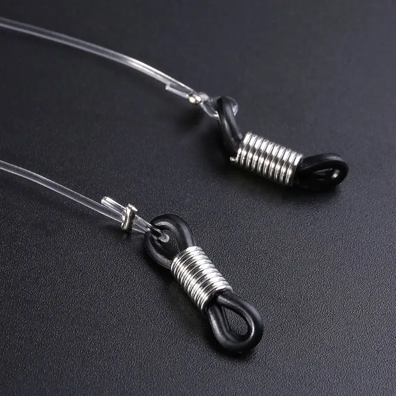 

Прозрачные Нескользящие ремень эластичные шейный ремешок Спорт на открытом воздухе очки строка очки на веревке держатель 2XPC