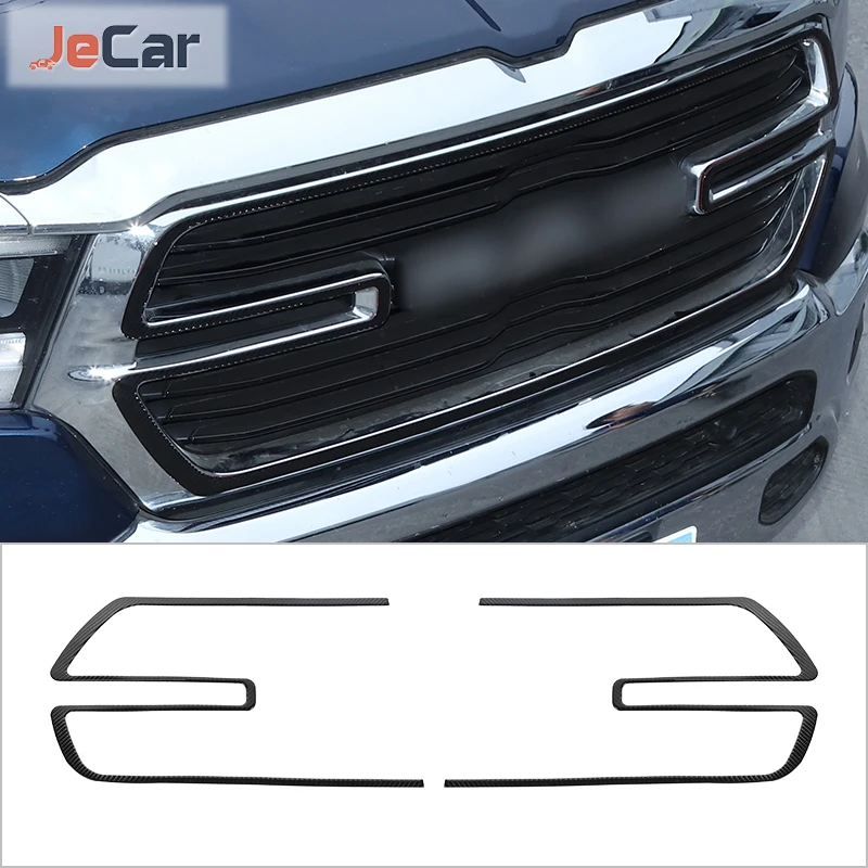 

Мягкая наклейка на переднюю решетку капота автомобиля из углеродного волокна декоративная наклейка чехол для Dodge RAM 2018 Up аксессуары для инт...