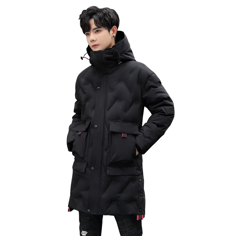 Роскошный известный бренд новый зимний длинный пуховик мужской Корейский