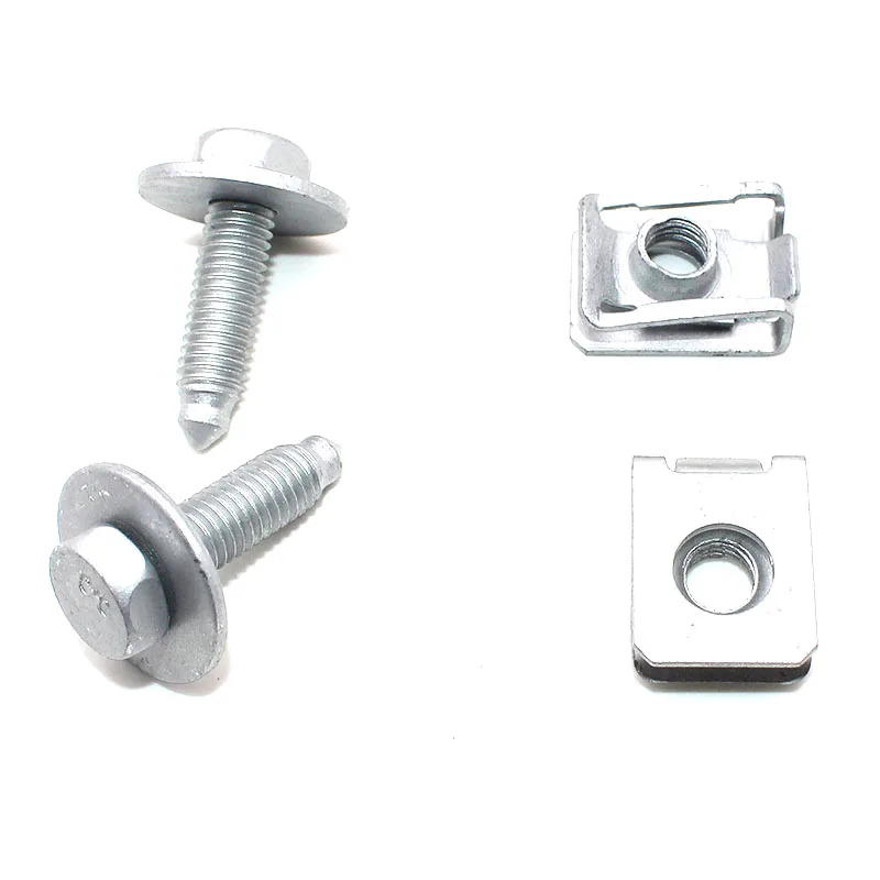 5 комплектов M8 Сталь винта двигателя автомобиля под крепеж для покрытия болт Benz