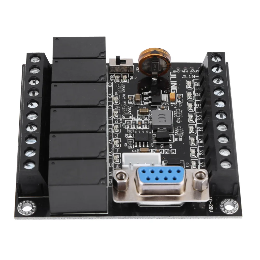 24V PLC реле промышленный программируемый пульт управления FX1N-14MR релейный модуль |
