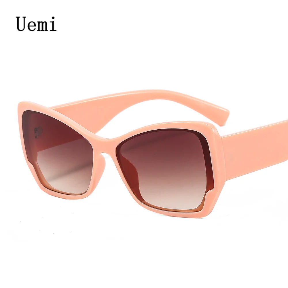 

Fashion Vintage Women Cat Eye Sunglasses Brand Designer Retro Pink Eyewear Gradient Shades UV400 Men Sun Glasses Ins Popular