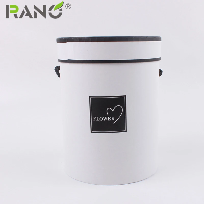 Круглые Цветочные коробки RANO цветочная упаковка бумажный пакет Подарочная