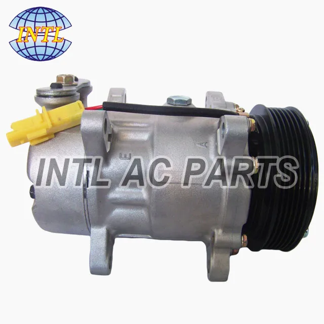 Новый автомобильный компрессор кондиционера SANDEN SD6V12 для peugeot 206 307 CITROEN C3 1438F 9655191580